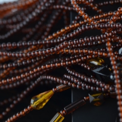 Amber necklace with mix pendant